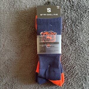 NFL- Chicago bears Strideline Navy and Orange Men's Socks